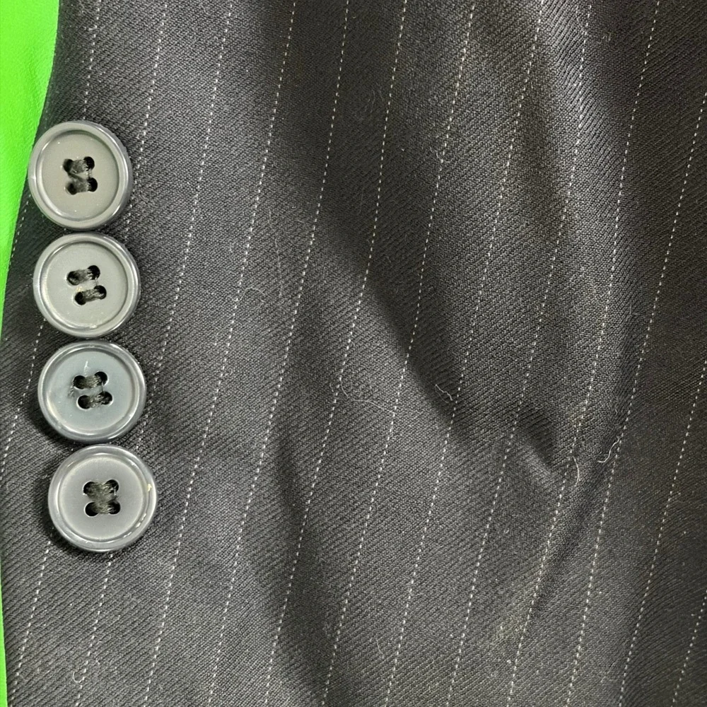 Giorgio Gosani Wool/Cashmere Blazer Mens 48R Navy Pinstripe Sport Coat Jacket
